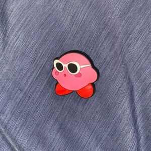 Crocs Jibbitz/charm, sunglasses Kirby, pink/red/white/black